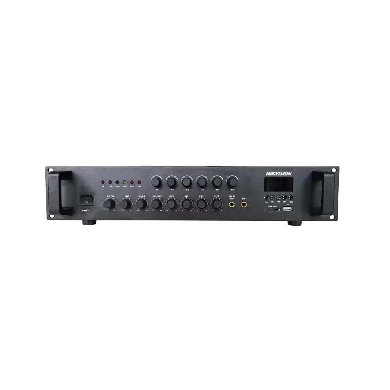 HIKVISION AUDIO DS-QAE0A120G1-VB6 AMPLIFICADOR ANALÓGICO DE 6 ZONAS Y 120W