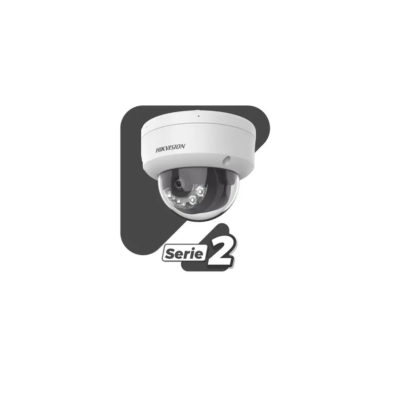 DUAL LIGHT + 2 MIC DOMO IP 8 MP (4K) / LENTE 2.8 MM / IR30 MTS / ACUSENSE / IP67 / IK10 / WDR 120DB DS-2CD2183G2-LIS2U