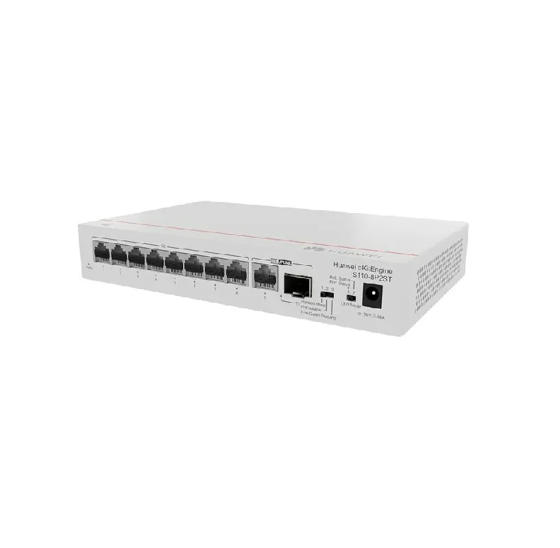 SWITCH 8 PUERTOS 10/100/1000BASE-T, POE+, 1X SFP S110-8P2ST