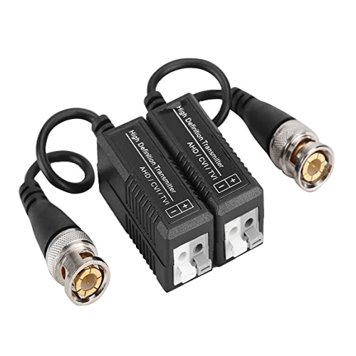 BALUN DE VIDEO HD, 1080P / 720P, COLOR NEGRO - PAR