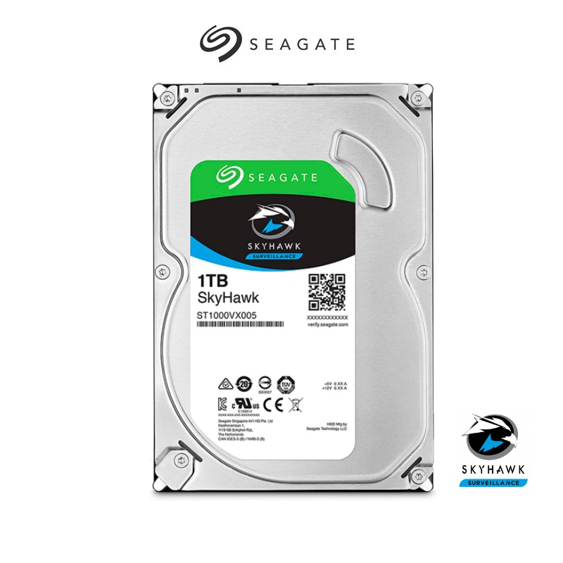 SEAGATE DISCO DURO 3.5 1TB SKYHAWK HDD SURVEILLANCE HARD DISK 