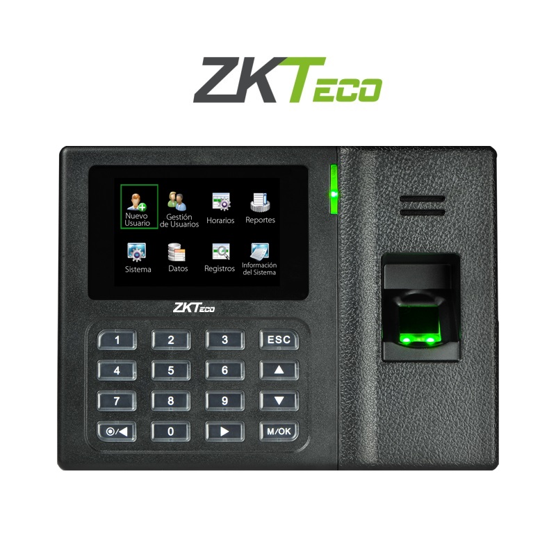 ZKTECO CONTROL DE ASISTENCIA BIOMÉTRICO, 500 USUARIOS, USB 2.0, NEGRO - LX14