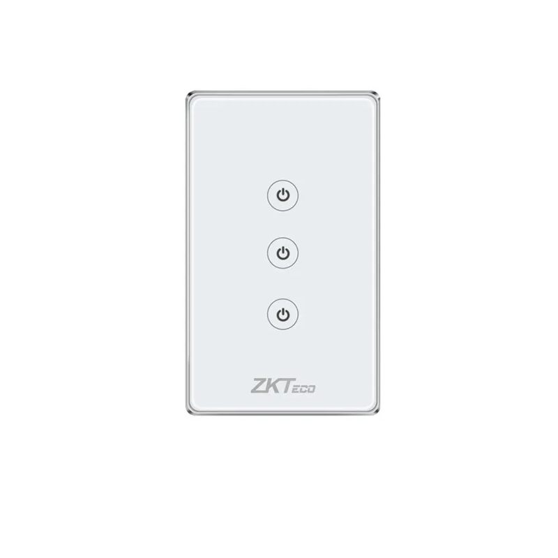 INTERRUPTOR DE LUZ INTELIGENTE WIFI DE 3 BOTON PARA PARED, APAGADOR CON PANEL TACTIL Y CONTROL POR VOZ SW13-US