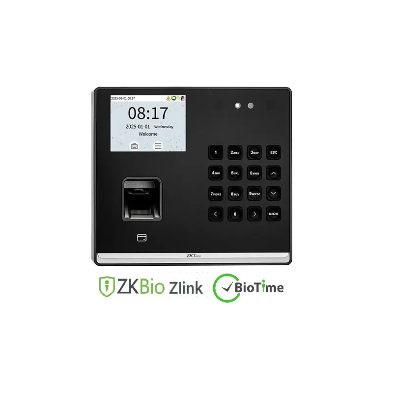 CONTROL DE ASISTENCIA 1000 ROSTROS 1000 HUELLA Y TARJETA. 150,000 EVENTOS ZKBIO ZLINK - BIOTIME8.0 SENSEFACE-M2F-LR