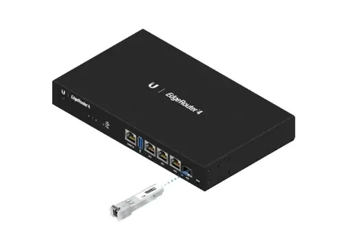 ER-4 -UISP EDGEROUTER 4-PORT GE DE ALTA CAPACIDAD  DPI Y BALANCEO DE CARGA, 1P SFP. 4 NÚCLEOS, 3.4MILLION PPS, 1 GH