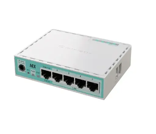 E50UG ROUTER CPU DOBLE NÚCLEO 950 MHZ, RAM 512MB, 5XLAN GIGABIT, USB, POE IN, ROUTEROS V7/L4
