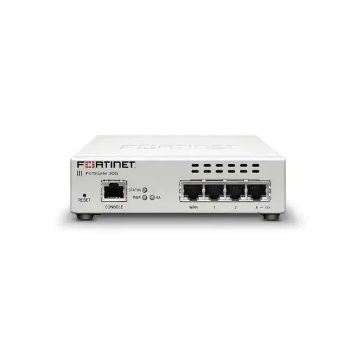 FORTINET FORTIGATE-30G FIREWALL 4 PUERTOS GIGABIT SD-WAM/VPN/VLAN