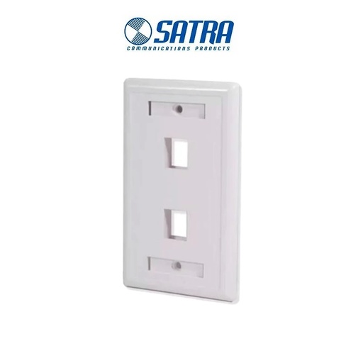 PLACA PARED CON IDENTIKIT 1 PUERTO, 2 PUERTOS, 3 PUERTOS Y 4 PUERTOS