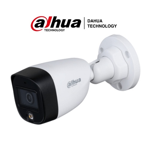 CAMARA TUBO BULLET FULL COLOR 1080P/ LENTE DE 2.8 MM/ AUDIO/ LUZ LED 20 MTS/ DWDR HAC-HFW1209CN-A-LED DAHUA