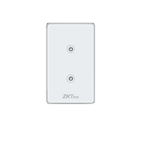 INTERRUPTOR DE LUZ INTELIGENTE WIFI DE 2 BOTON PARA PARED, APAGADOR CON PANEL TACTIL Y CONTROL POR VOZ SW12-US 