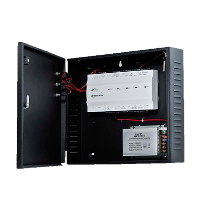 INBIO460 PRO BOX - GREEN LABEL - PANEL IP A&C, 4 PUERTAS, 12 ENTRADAS, INCLUYE CAJA METALICA Y FUENTE