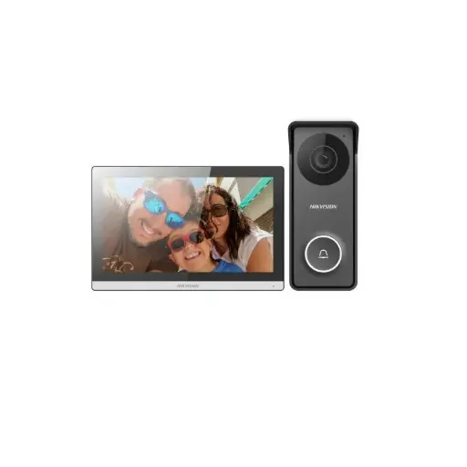 KIT VIDEO PORTERO HIBRIDO 4 HILOS HD DS-KIS313-P