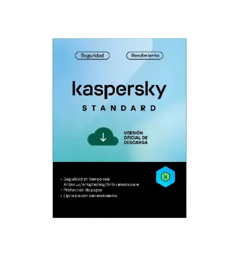 ANTIVIRUS KASPERSKY STANDARD 1PC, 1AÑO (DIGITAL) KL1041DDAFS BUNDLE